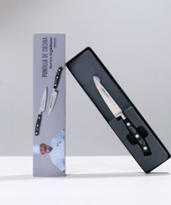 Alternative view of NUEVO pack! Cuchillo puntilla negra con la firma de Karlos Arguiñano serigrafiada y libro PERRETXIKO el oro blanco de los vascos