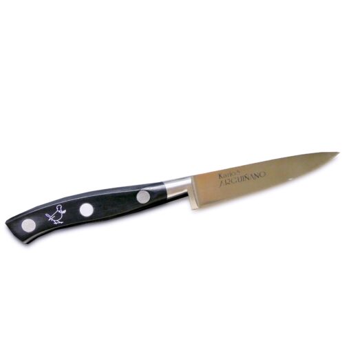 NUEVO pack! Cuchillo puntilla negra con la firma de Karlos Arguiñano serigrafiada y libro PERRETXIKO el oro blanco de los vascos - Imagen 4